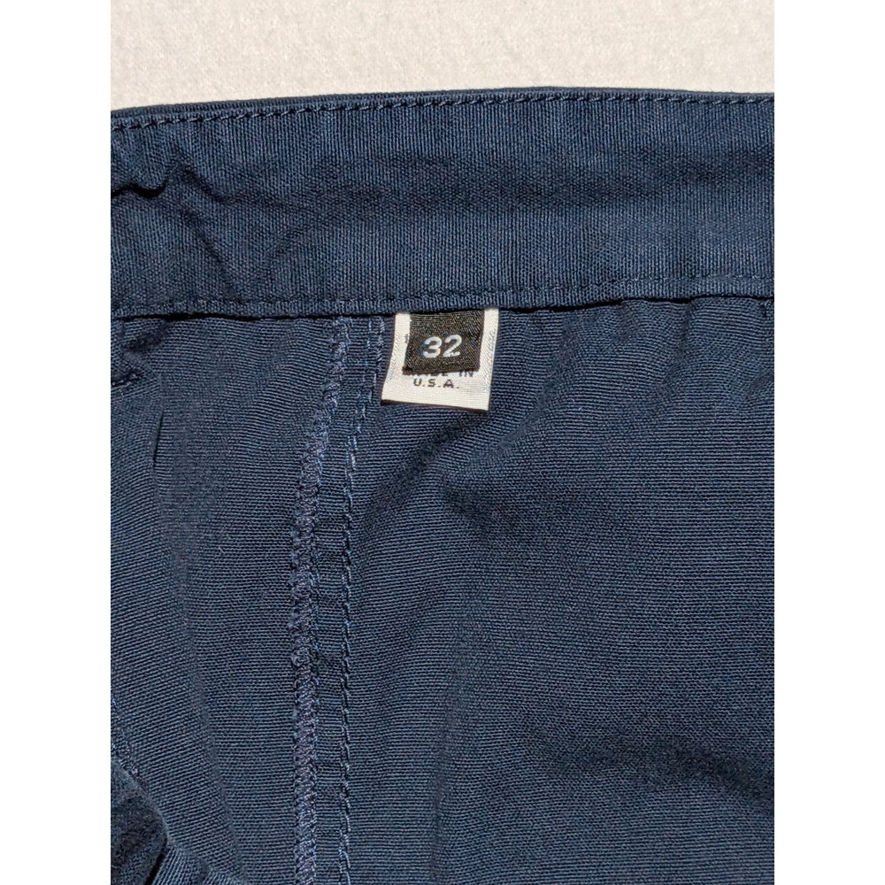 R Swiader Pleated Pants Mens 34 High Rise Tapered USA Made Blue - Picture 11 of 12
